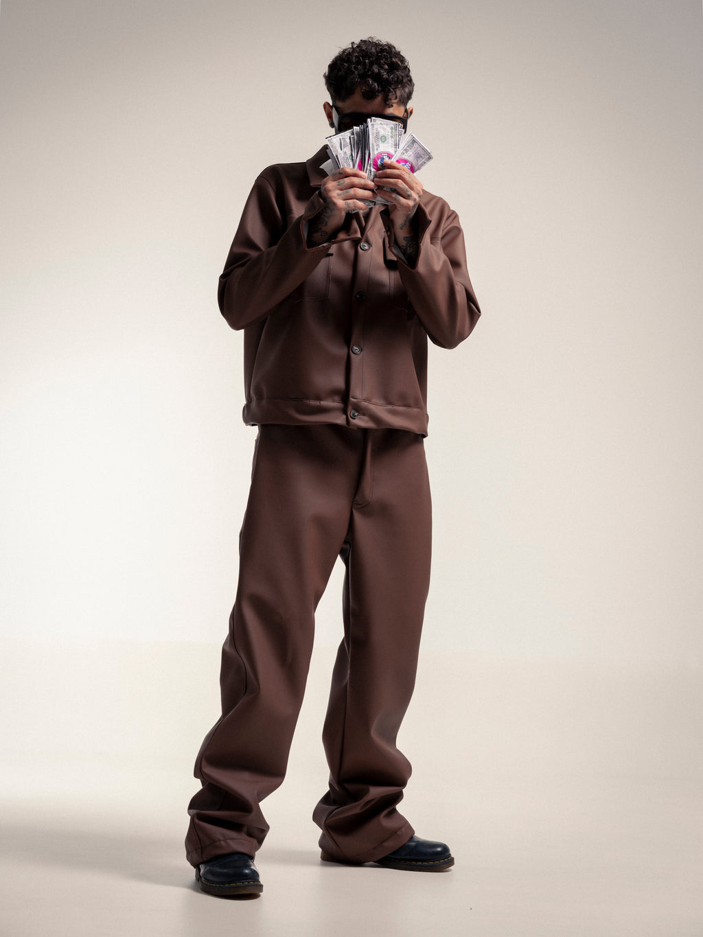 BROWN LEATHER PANTS