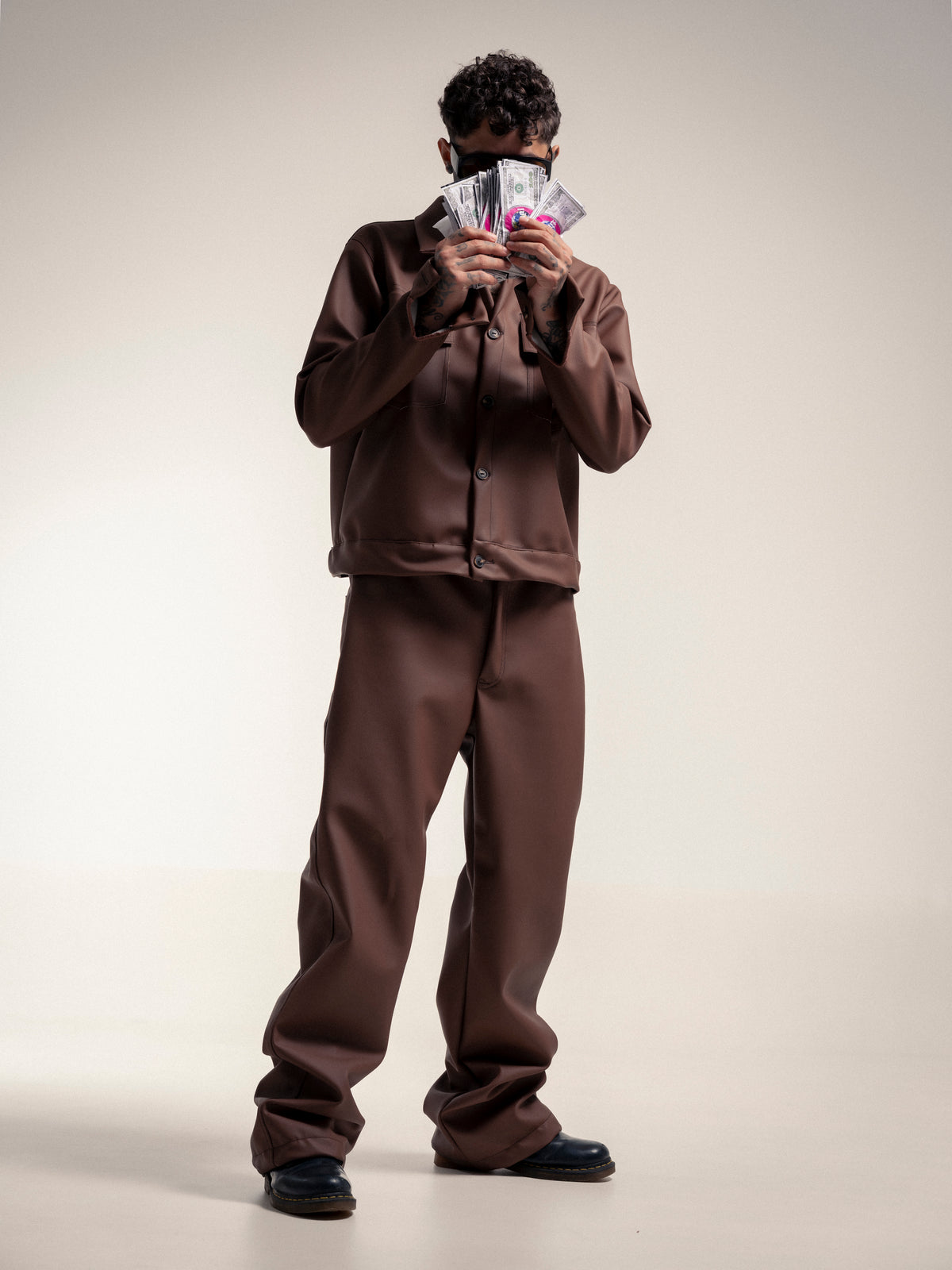 BROWN LEATHER PANTS