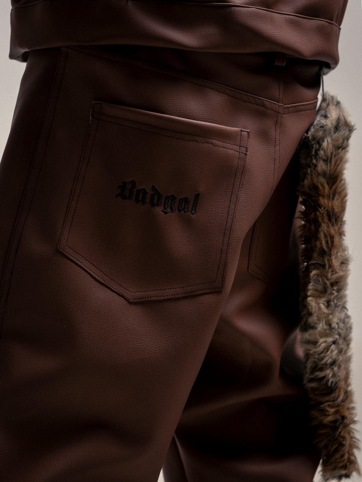 BROWN LEATHER PANTS